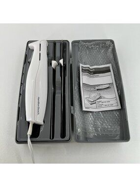 Hamilton Beach Carve n Set Electric Carving Knife Stainless Steel Blades w/ Case